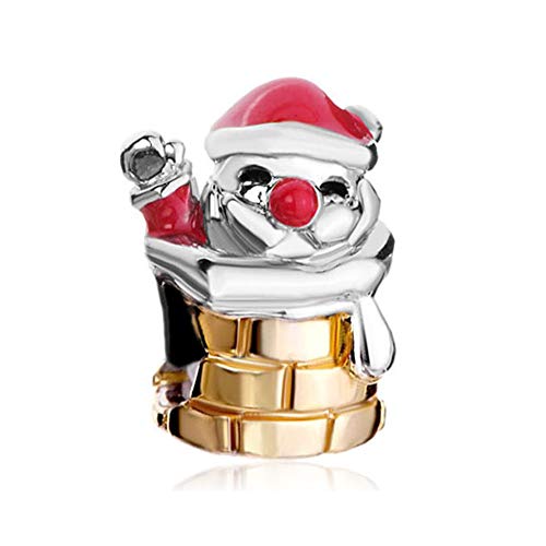 DemiJewelry Xmas Christmas Tree Santa Claus Reindeer Charms for Christmas Fit Charm Bracelets