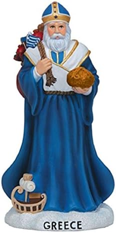 Pipka 7141216 Christmas Gifts Santa "Greece" Resin Figurine 7141216