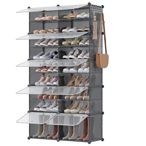 SONGMICS Mueble Zapatero Plástico 10 Compartimentos