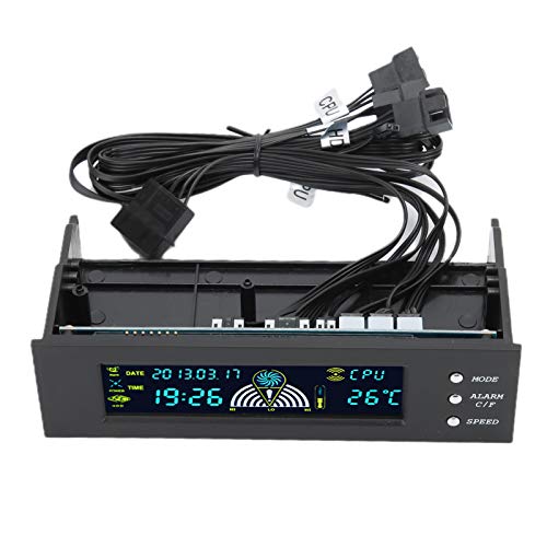 Surchauffe PC Solution Panneau Avant Akozon 3 Ventilateurs CPU HDD LCD