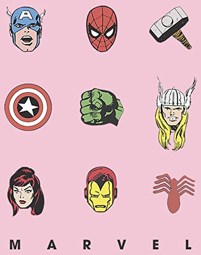 Marvel Girl's Retro Icons T-Shirt2
