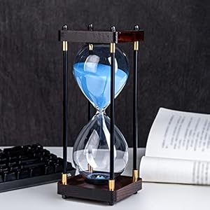 Lmzxmcy Vintage Sanduhr 60 Minuten Holz