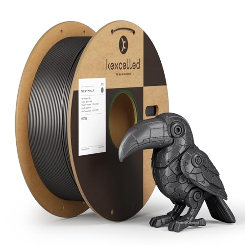 Reviews de Materiales de impresión 3D de filamento para comprar online. 46 KEXCELLED Filamento PLA Metálico de 1,75 mm, Color Gris Plomo, Para Impresora 3D, Superficie Brillante, Precisión Dimensional de +/- 0,03 mm, Bobina de Cartón de 1 kg,...