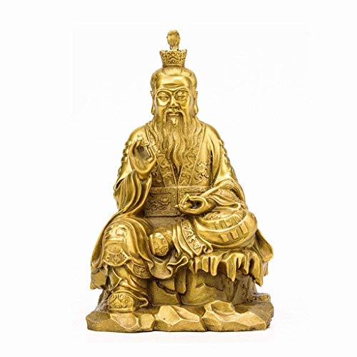 Statue taishang laojun en cuivre pur pour une décoration haut de gamme