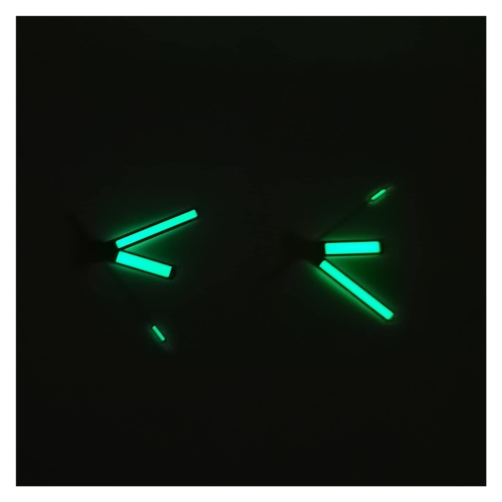 Lancetta orologio verde brillante tre lancette aghi per movimento NH35 Lancetta orologio verde brillante tre lancette aghi per movimento NH35
