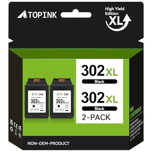 Cartucce 302 XL Compatibili Kit 2 Cartucce Compatibili HP 302 XL (nero Colore) Per Stampanti Deskjet 3830, 3832 E Altre Cartucce Hp Envy 4520