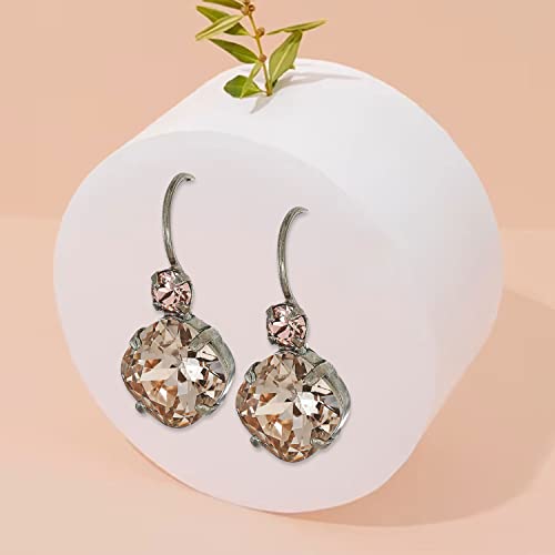Sorrelli Classic Complements Earrings, Antique Silver-Tone Finish, Legacy Satin Blush #TOP1