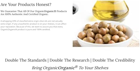 OrganicOrganic Extra Virgin Organic Olive Oil Double Certified Great Taste Awards Fresh Harvest Vegan BIO Cold Pressed High Phenolic EVOO Greek No Pesticides Your body will be free of chemical agents