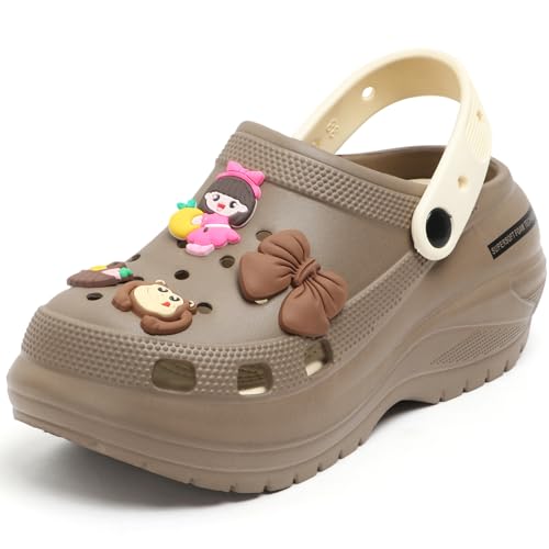 Image of DOCTOR HEALTH SUPER SOFT Women's Cartoon Charm Clogs | Lightweight EVA Slip-On Sandals | Breathable Anti-Slip Casual Garden Shoes for Boys Girls Indoor Outdoor Everyday Wear