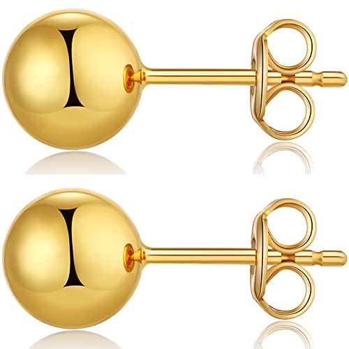 Pendientes Bola,Pendientes Bola Plata,Aretes con Bola Brillante,Pendientes Bola 8 mm,Pendientes Bola Mujer Plata,Pendientes de Bola Oro Blanco,Pendientes Bola Oro,Pendientes Bola Hombre Plata 8mm