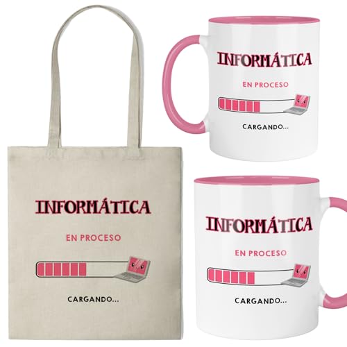 Kembilove® Taza + Bolsa Informática | Regalo Original para Informático o Informática | Set Friki y Geek de Programación y Tecnología | Idea de Regalo para Estudiantes y Profesores Kembilove® Taza + Bolsa Informática | Regalo Original para Informático o Informática | Set Friki y Geek de Programación y Tecnología | Idea de Regalo para Estudiantes y Profesores