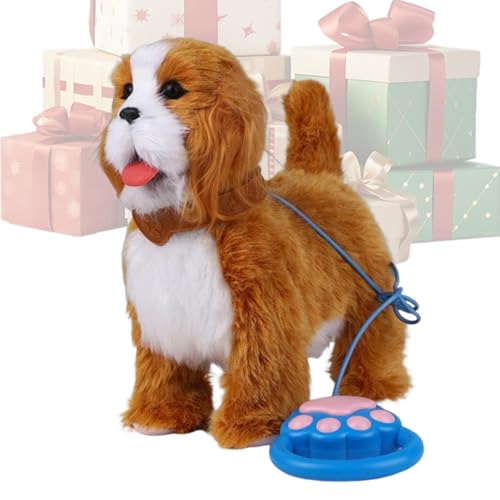 Robot chien peluche électronique qui aboie et marche pour le jeu des enfants