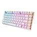 TKL tastiera meccanica Outemu marrone interruttore RGB LED retroilluminato tastiera modulare layout US, bianco Z88