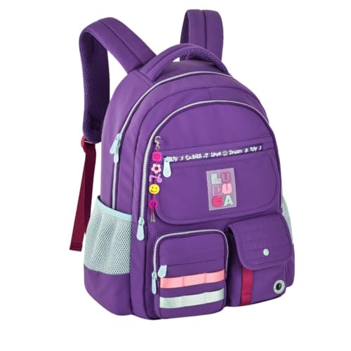 Mochila Escolar Juvenil Da Youtuber Luluca LILÁS