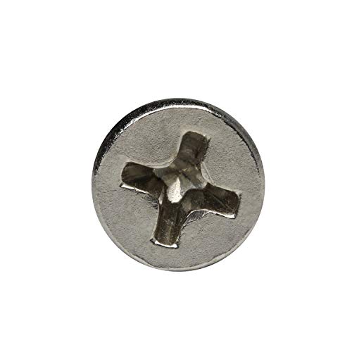 Tornillos para madera Rok Hardware #7 x 3/4" Rosca estándar Phillips Cabeza plana Chapado en níquel S7X34FPCN (1000 piezas) miniatura 5