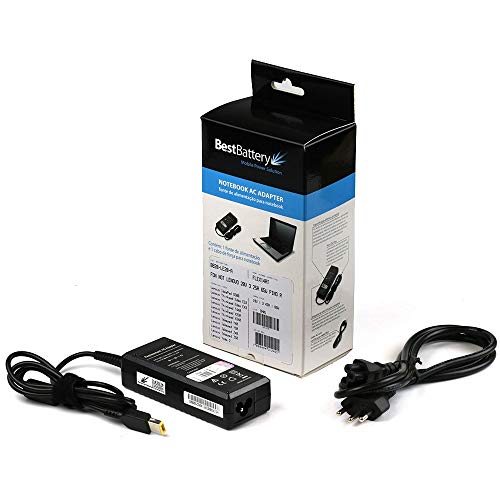 FONTE COMPATÍVEL PARA NOTEBOOK LENOVO 20V 3.25A 65W PLUG RETANGULAR 9.00mm - 3.0mm BESTBATTERY