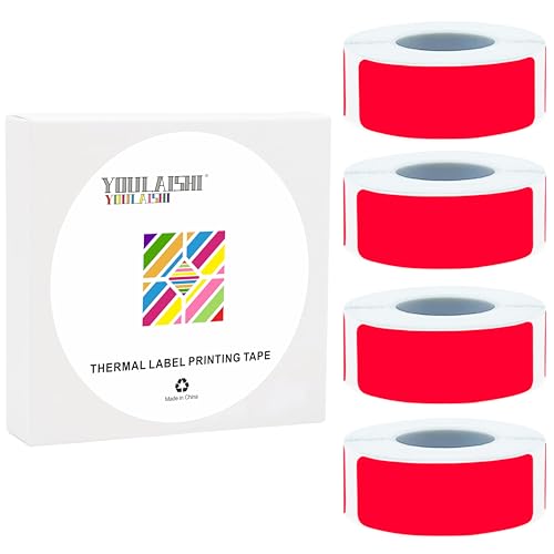 Ruban adhésif pour impression thermique étanche anti-bavure 4 rouleaux