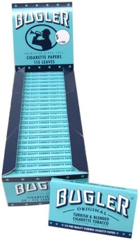 BUGLER ROLLING PAPERS SW 115 LEAVES UNFLAVORED FLAVOR PACK OF 24