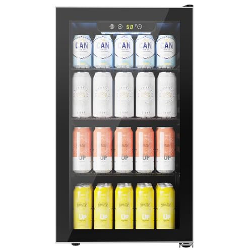 COWSAR Mini Fridge Cooler, 130 Can Beverage...