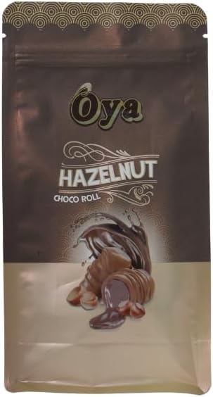 Oya Hazelnut Choco Roll 200 Gram | Diwali Gift Box | Classic Delicious Wafer Roll Sticks with Hazelnut Dry fruits and Cocoa Cream, Smooth Crunchy Snacks, Biscuits, Sweet Treats for Kids and Adults | A delicious snack for a cozy tea time or coffee break | The assorted set is perfect for parties, family gatherings, or as a sweet gift for someone special | A sweet gift for chocolate enthusiasts.Chocolate