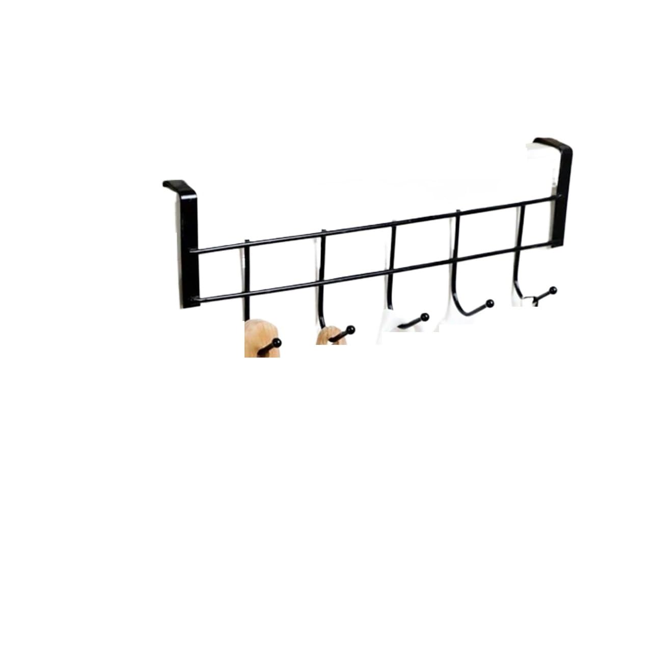 FGUJSUR Coat Hooks 5-Hook Stainless Steel Door Hanger Clothes Accessories