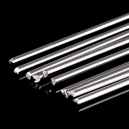 Temhyu 10pcs Aluminum Welding Rods, No Need Solder Powder, Soldering Sticks Flux-Cored Rod Kits 1.6mm/2mm, (Diameter : 2mm)
