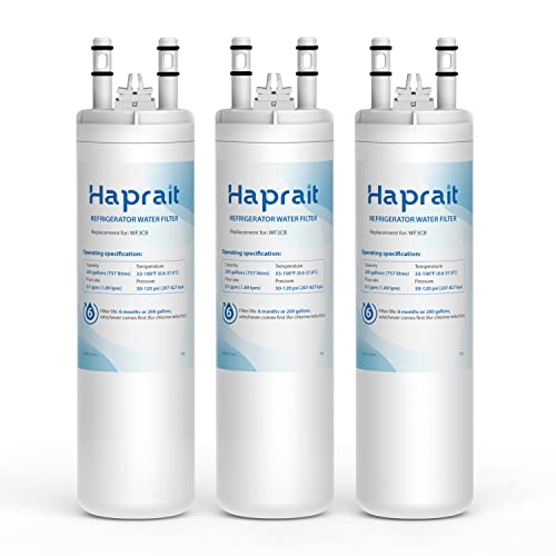 Haprait HP006 Replacment for Frigidaire WF3CB, Pure Source 3, WF425, 706465, 242069601, 242086201, 242017800, Height 9 inches, 3 Count