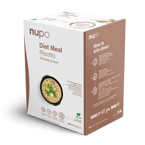 NUPO® Diet Meal Replacement extreme [Risotto - 10 Portionen] - Kalorienarme Ernährung, glutenfrei & GMO frei - Vollwertige Mahlzeitersatz abnehmen - Food replacement - Nahrungsersatz abnehmen