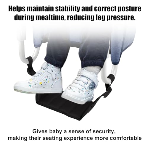 Adjustable Baby Footrest for Inglesina Fast Table Chair - Toddler Footrest Compatible with Hook-On Table Chair - Thumbnail 3