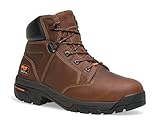 Geformte EVA-Zwischensohle Timberland Pro, Herren-Keile, Braunes Vollnarbenleder, 39 EU