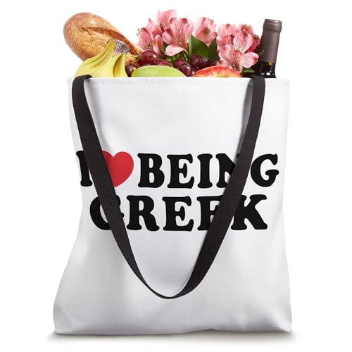 Bolso tote I Heart Being Greek y I Love Being Greek miniatura 4