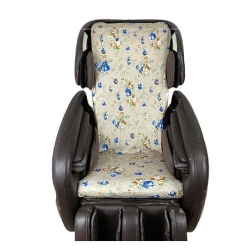 MKKBOB Massage Chair Cover Pet Protector,Massage Cover for Chair Stretch Fabric Washable Removable Shield Universal Massage Chair Seat Cover Recliner Slipcovers (Color : Flower 4, Size : Upper Body)