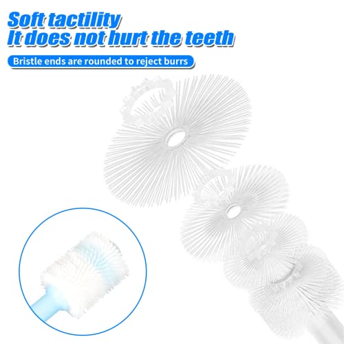 4 Pcs Small Dog & Cat Toothbrush 360 Degree Soft Silicone, Cat Dental Care, Pet Toothbrush, Oral Hygiene, Easy To Handle, Deep Clean, Independent Packaging, Light Sky Blue & Light Pink (4 Pack) #TOP6