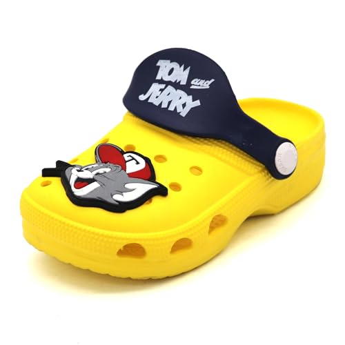Image of SVAAR Tom & Jerry Kid's Attractive Clogs with Authentic Tom & Jerry Charms and Adjustable Back Strap