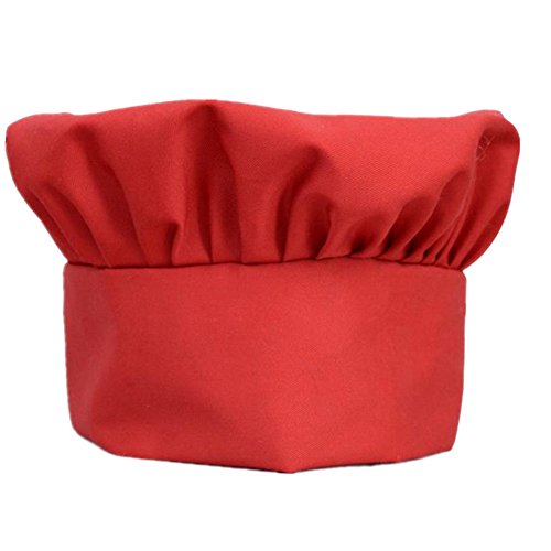 MoGist - Gorro de Cocinero Ajustable para Niños, Gorro Elástico, para Fiesta, Cocina, Barbacoa, Cocina, Chef