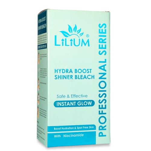 Image of Lilium Hydra Boost Shiner Bleach 580g | Safe & Effective | Improve Skin Texture & Elasticity | Boost Hydration & Spot Free Skin | Niacinamide | For All Skin Types | Salon, Spa, Home & Professional Use