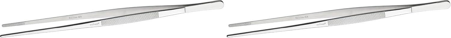 Winco 10" Heavy-Duty Plating/Tweezer Tong, Straight (Pack of 2)