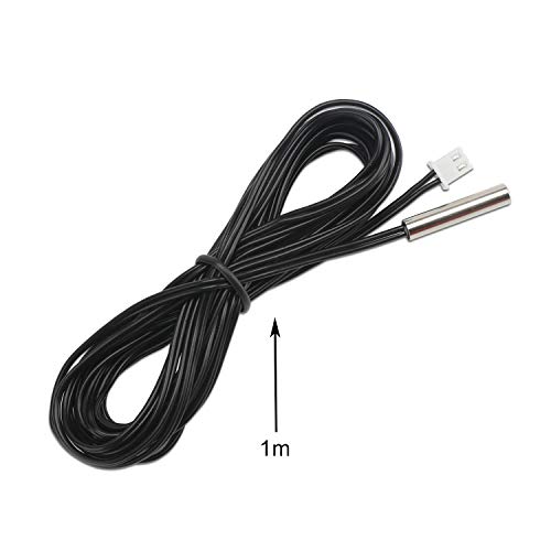 Drok 5Pcs 10K B3950 Temperature Probe, -25 To 125 Degree Celsius Temp Sensor, 3 Meters 9.8 Feet Sensitive Stainless Steel Ntc Temperature Sensor Probe #TOP3