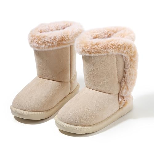 Image of Femizee Girls Boys Warm Winter Boots Kids Outdoor Snow Boots(Toddler /Little Kid)