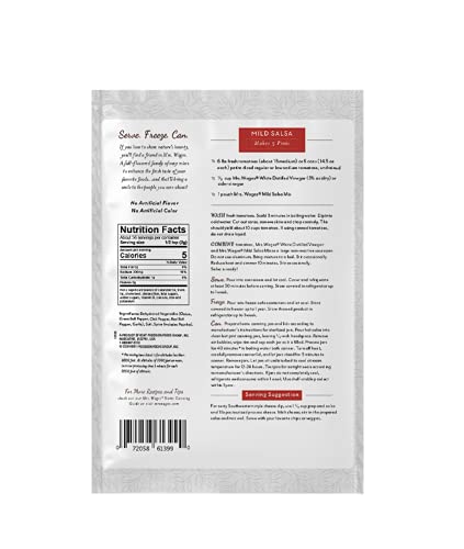 Mrs. Wages Mild Salsa Tomato Seasoning Mix, 4 Oz Packet (Value Pack Of 12) #TOP1