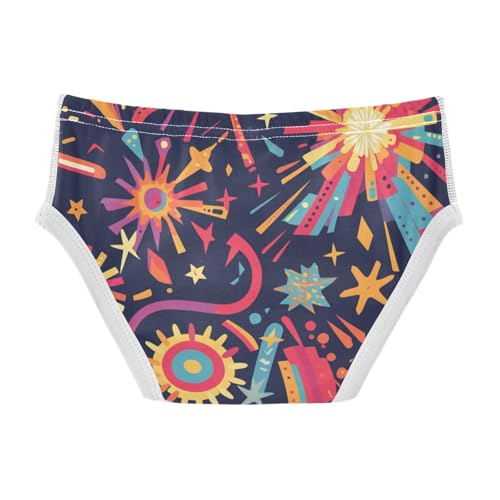 KLL Firework Pattern Baby Boys Pure Cotton Briefs Underwear Cute Children Panties2