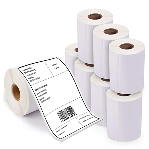 4" x 6" Shipping Labels 1744907 Direct Thermal Labels Replacement for DYMO 4XL Labels 1744907 (4" X 6") Shipping - Use with Labelwriter 4XL Desktop Printers 4” Wide (8 Rolls)