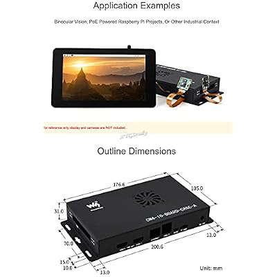 for Raspberry Pi Compute Module 4 IO Board Metal Box (A) Protection Cover Case with Cooling Fan Mini Computer Chassis @XYGStudy (CM4-IO-BOARD-CASE-A)