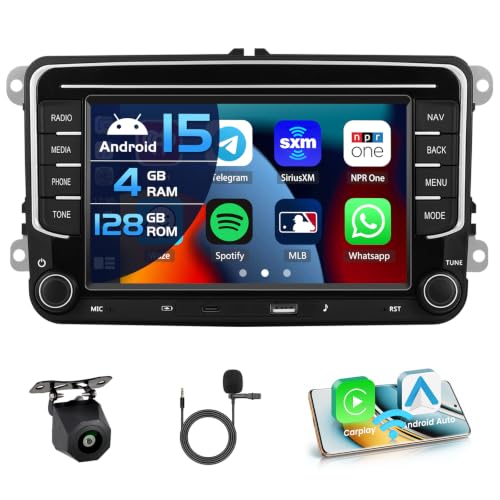 Autoradio GPS Android 15 Inefala écran tactile pour voyager en famille en Tiguan