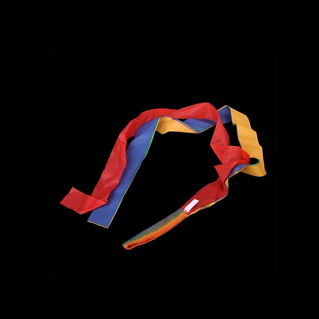 12pcs Children Children Hand Dance Ruban Bright Rainbow Streater Professional Gym Twirling Tools Ribbon Rythmique Professionnel