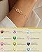 ZHESHY Infinity Birthstone Bracelets for Women Gold Charm Bracelets Non Tarnish Dainty 14K Gold Plated Heart Love Bracelets Birthday Jewelry Valentine's Day Gifts for Anniversary Wife Girlfriend Her