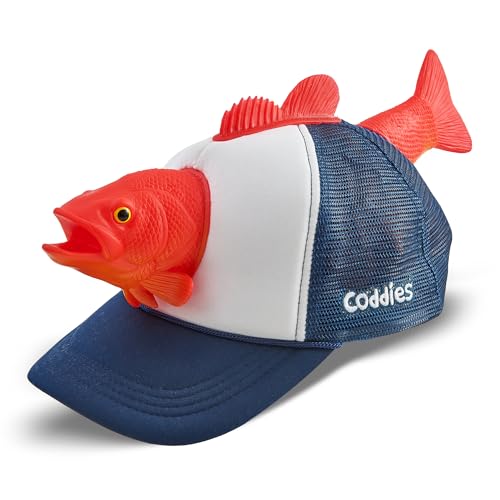 Coddies Goldfish Hat - Hilarious Novelty Bass Fishing Hat Perfect Gag Fishing Gift for Anglers Dads & Fish Enthusiasts