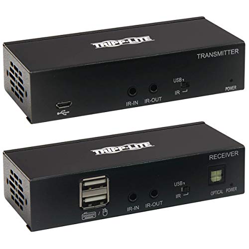 Image of Tripp Lite DisplayPort to HDMI Over Cat6 Extender Kit w KVM Support 4K@60Hz (B127A-1A1-BDBH)