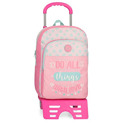 Roll Road  Mochila  40 cm  15.6 Liters  Rosa