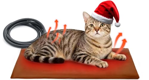 Cat Heating Pad for Bed Warming: Self Warming 19.68"x12" Electric